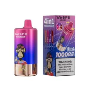Waspe 100000 Puffs 4 in 1 flavors disposable vape device